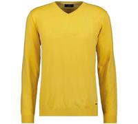 RAGMAN Herren Strickpullover mit V-Ausschnitt, Baumwolle/Kaschmir Zitrone-532, L