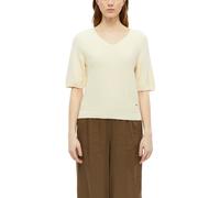 Kurzarm-Strickpullover aus Baumwollmix 42 beige 2178508.8000.42