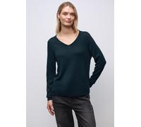 Street One Frauen V-Neck Pullover in Türkis, Gr: 42