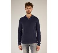 Street One MEN Männer Struktur-Poloshirt in Blau, Gr: XXL