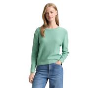 Denim Tom Tailor - Strickpullover mit Rundhalsausschnitt bleeched green - Gr. - L