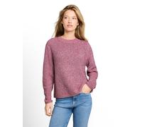 Denim Tom Tailor - Relaxed Fit Strickpullover dusty berry mouline - Gr. - S