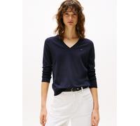 Tommy Hilfiger Stitch V-n Langarm-polo XS Desert Sky