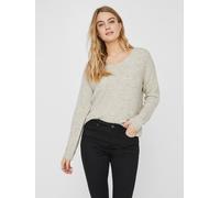 Vero Moda Pullover mit überschnittenen Schultern Modell 'Crewlefile' in Offwhite meliert, Größe XL, Artikelnr. 1154432XL Offwhite meliert XL 70% Polyacryl, 27% Nylon, 3% Elasthan