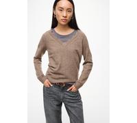 VINIKOLINA V-NECK L/S KNIT TOP - NOOS Grau M