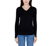 V-Ausschnitt Strickpullover mit langen Ärmeln EU 38