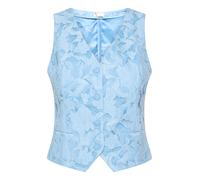 VM by Vera Mont Regular Fit Weste mit Allover-Spitzenbesatz in Hellblau, Größe 36