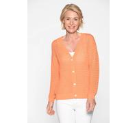 CLARINA - V-Cardigan, 1/1 Arm, uni pfirsich - Gr. - 42