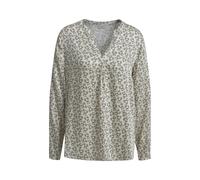 Milano Italy Regular Fit Bluse mit Tunikakragen in Offwhite, Größe 44