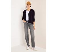 Cardigan CECIL, Damen, Gr. XL (44), lila (eggplant rot), Web, 60% Baumwolle, 40% Viskose, unifarben, normal normal, V-Ausschnitt, Rippbündchen, Strickjacken, aus Baumwolle mit Stretchanteil (37179063-