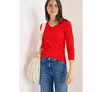 V-Neck Langarmshirt