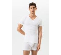 Mey T-Shirt Herren V-Ausschnitt Baumwolle weiß, 9 (3XL)