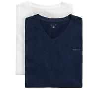 Gant 900012018 Kurzarm-unterhemd Mit V-ausschnitt L Navy / White