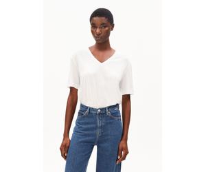 V-NECK T-SHIRT | TENCEL™ Lyocell-Mix - weiss (M)