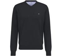 Fynch-Hatton Strickpullover mit V-Ausschnitt, Herren, 100% Baumwolle, Grau, XL (56)