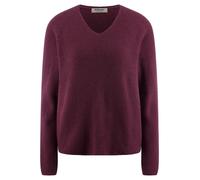 V-Pullover aus 100% Kaschmir Peter Hahn lila 38