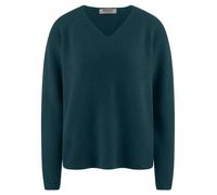 V-Pullover aus 100% Kaschmir Peter Hahn türkis 48