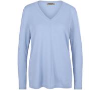 V-Pullover aus 100% Premium-Kaschmir Peter Hahn blau 44
