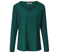 V-Pullover aus 100% Premium-Kaschmir Peter Hahn grün 42