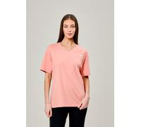 V-Shirt BENCH. "HAIZEL", Damen, Gr. 40, rot (coral), Jersey, Obermaterial: 100% Baumwolle, bedruckt, V-Ausschnitt, Shirts (40709911-40) coral