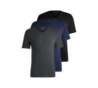 BOSS Black T-Shirts Herren V-Ausschnitt Baumwolle blau, XXL