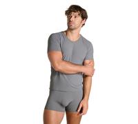 V-Shirt BRUNO BANANI "ANTISTRESS 2.0", Herren, Gr. XXL, grau (anthrazit), Obermaterial: 90% Polyamid, 10% Elasthan, unifarben, körpernah hüftbedeckend, V-Ausschnitt, eng gerader Abschluss, Shirts V-Sh