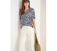 Damen T-Shirt mit V-Neck und floralem Print