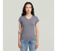 G-STAR Eyben Slim V T-Shirt 2.0 Grau XS quicksilver D24533-4107-H863-XS