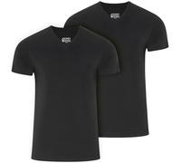 V-Shirt JOCKEY "American V-Neck Shirt", Herren, Gr. 3XL, schwarz, Single Jersey, Obermaterial: 100% Baumwolle, unifarben, bequem hüftbedeckend, V-Ausschnitt, Shirts V-Shirt, lockere Passform, flache N
