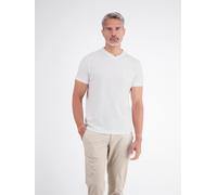 LERROS T-Shirt mit sportlichem V-Ausschnitt aus reiner Baumwolle - Broken White XXL