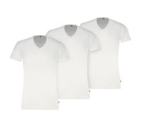 Levi's® Regular Fit T-Shirt aus Baumwoll-Mix im 3er-Pack Modell 'SOLID' in Weiss, Größe S
