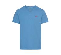 V-Shirt LEVI'S "LE ORIGINAL HM VNECK", Herren, Gr. M, quiet harbor, Jersey, Obermaterial: 100% Baumwolle, unifarben, regular fit hüftbedeckend, V-Ausschnitt, angesetztes Bündchen, Shirts, mit Logostic