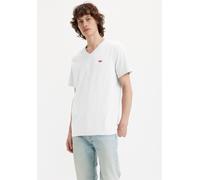 V-Shirt LEVI'S "LE ORIGINAL HM VNECK", Jungen, Gr. S, weiß, Jersey, Obermaterial: 100% Baumwolle, unifarben, regular fit hüftbedeckend, V-Ausschnitt, angesetztes Bündchen, Shirts, mit Logostickerei (5