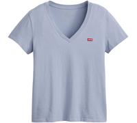 V-Shirt LEVI'S "Perfect Tee", Damen, Gr. S (36), lse_chest hit cliff, Jersey, Obermaterial: 100% Baumwolle, Basic, figurbetont hüftlang, V-Ausschnitt, abgesteppte Kante, Shirts, mit kleinem Batwing- L