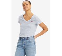 Levis T-Shirts Perfect Tee mit V-Neck in Hellblau M Regular Fit