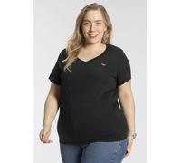 Levi's Damen Plus Size V-Neck Tee T-Shirt, Caviar, 2XL