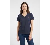 V-Shirt LEVI'S PLUS "V NECK TEE", Damen, Gr. XXXL (54/56), navy blazer, Jersey, Obermaterial: 100% Baumwolle, figurumspielend hüftlang, V-Ausschnitt, Shirts V-Shirt, Figurumspielende Passform (4381344