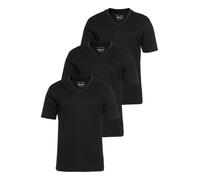 V-Shirt MAN'S WORLD, Herren, Gr. 4XL (68/70), schwarz, Single Jersey, Obermaterial: 100% Baumwolle, unifarben, Basic, normal, V-Ausschnitt, Shirts, Kurzarm, aus Baumwolle, Topseller (47499365-4XL) sch