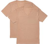 Marvelis Body Fit T-Shirt Doppelpack V-Ausschnitt Haut Größe L