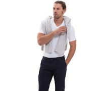 Mey V-Shirt Hybrid – V-Ausschnitt, geruchshemmend, atmungsaktiv, Anti-Schweißfleck – Herren M Weiß