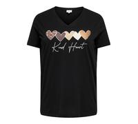 ONLY CARMAKOMA - CARMAEBELL S/S V-NECK REG TEE JRS Black - Gr. - 46/48