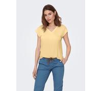 Only Loose Fit T-Shirt aus Modal-Mix Modell 'FREE' in Hellgelb, Größe L