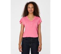 V-Shirt RAGWEAR, Damen, Gr. XL, pink, Jersey, Obermaterial: 60% Polyester, 40% Viskose, unifarben, normal, V-Ausschnitt, Shirts V-Shirt (99549240-XL)