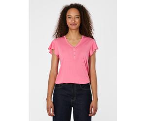 V-Shirt RAGWEAR, Damen, Gr. XXL, pink, Jersey, Obermaterial: 60% Polyester, 40% Viskose, unifarben, normal, V-Ausschnitt, Shirts (99549240-XXL) pink