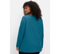 Sheego Langarmshirt in leichter A-Linie 52/54 topas