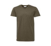 !Solid SDBedo Herren T-Shirt Kurzarm Shirt mit V-Ausschnitt Baumwollmischung Regular fit, Größe:L, Farbe:Ivy Green Melange (8797)