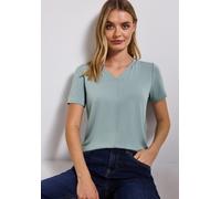 V-Neck T-Shirt Blau 42