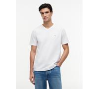 Tommy Hilfiger T-Shirt Essential V-Neck Tee Kurzarm 100% Baumwolle Regular Fit Weiß L