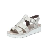 Rieker Damen V1361 Keilsandaletten, Beige, 38 EU