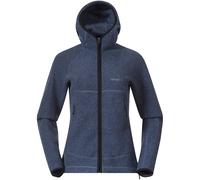 Vaagaa Merino Terry Midlayer Hoodie Women granite blue - Bergans granite blue XS
